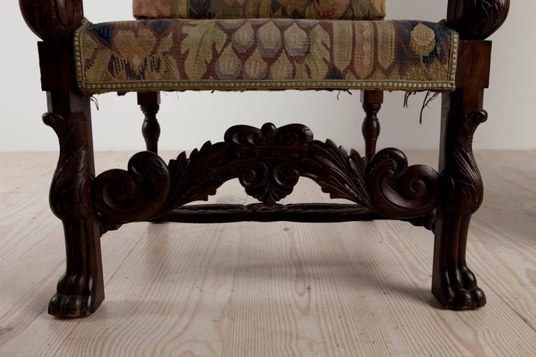 Baroque Historic Revival Armchairs, Origin Sweden, circa 1890 For Sale at 1stdibs