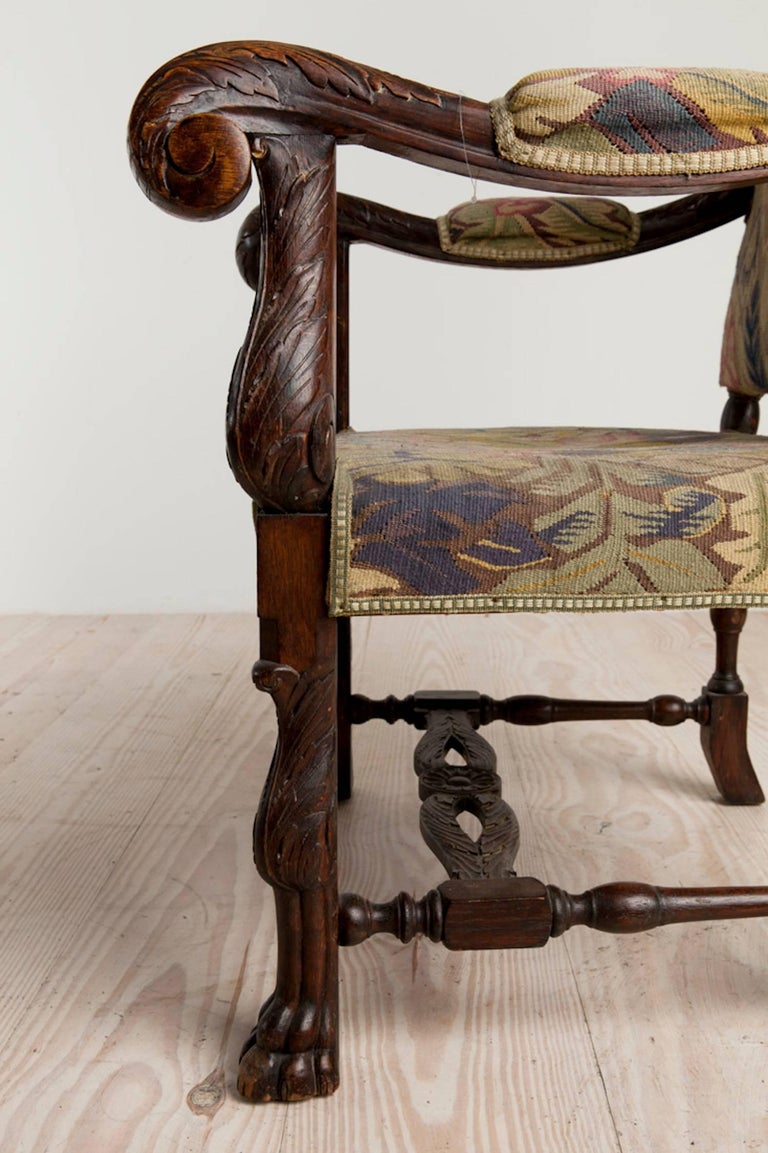 Baroque Historic Revival Armchairs, Origin Sweden, circa 1890 For Sale at 1stdibs