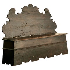 Antique Baroque Italian Wooden Bench