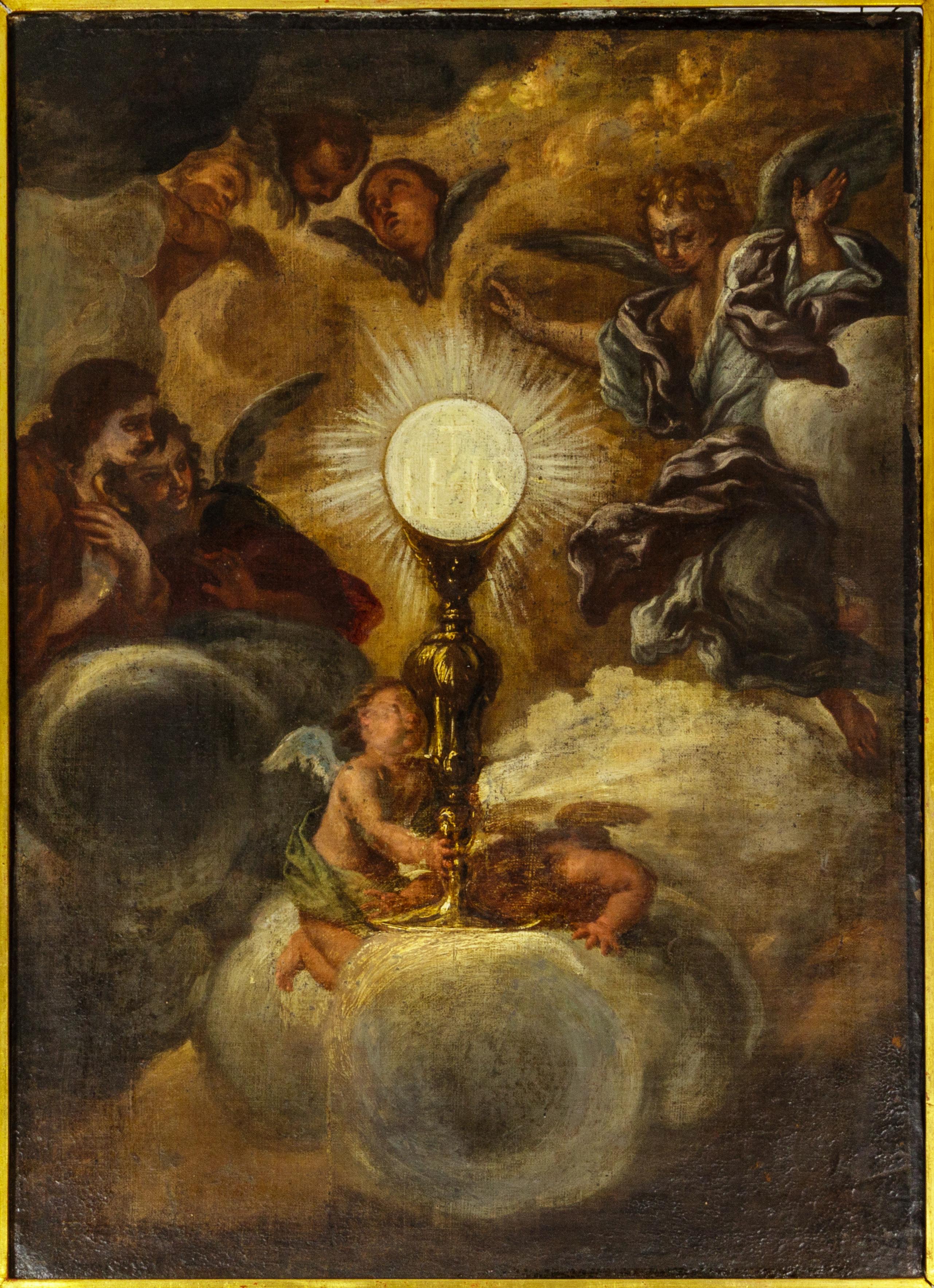 Baroque Jesus Painting By Giovanni Battista Gaulli, 17th Century In Good Condition For Sale In Lisbon, PT