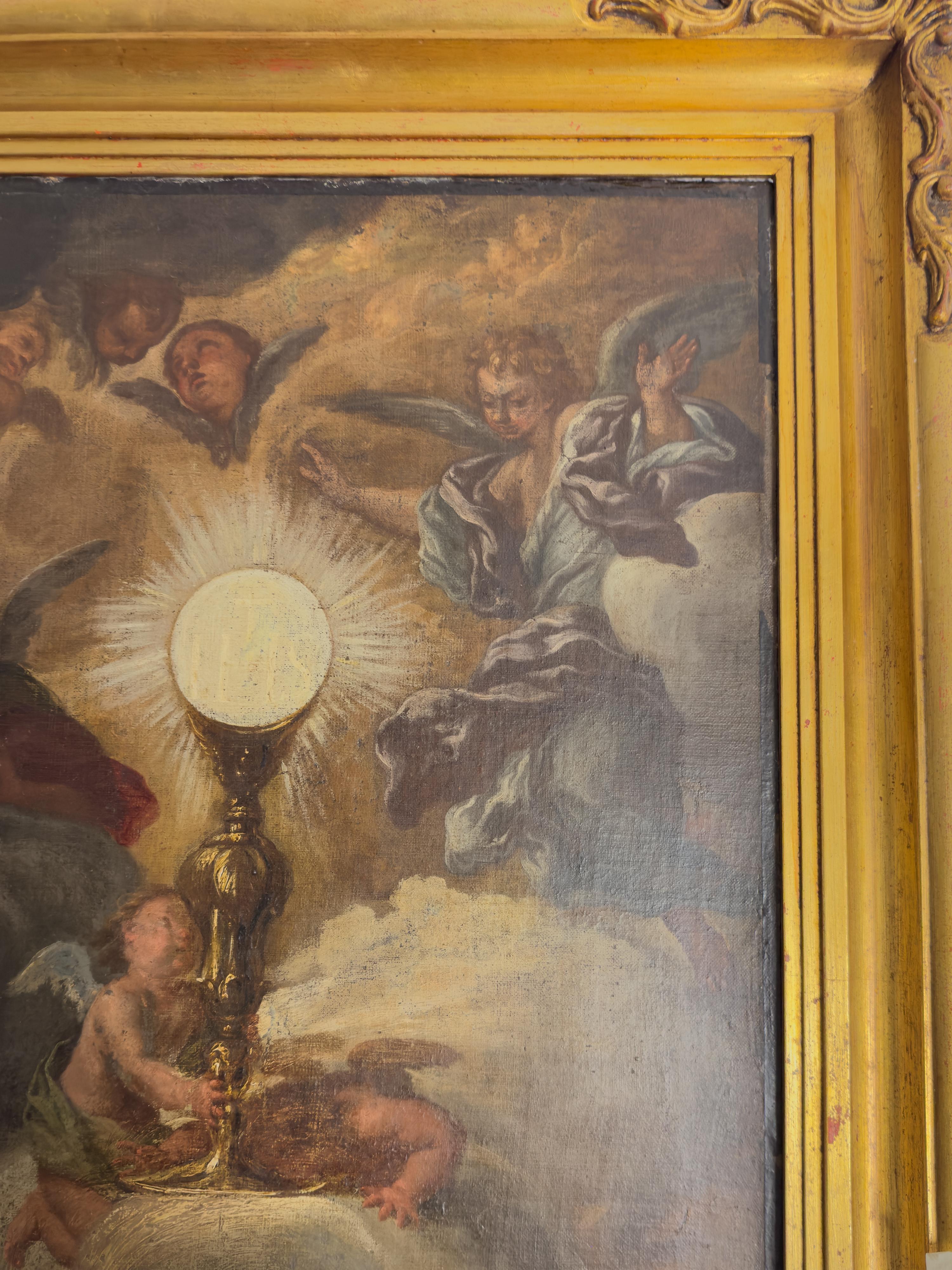 Baroque Jesus Painting By Giovanni Battista Gaulli, 17th Century (18. Jahrhundert und früher) im Angebot