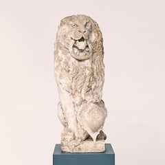 Baroque Limestone Lion from Solgården, circa 1700s