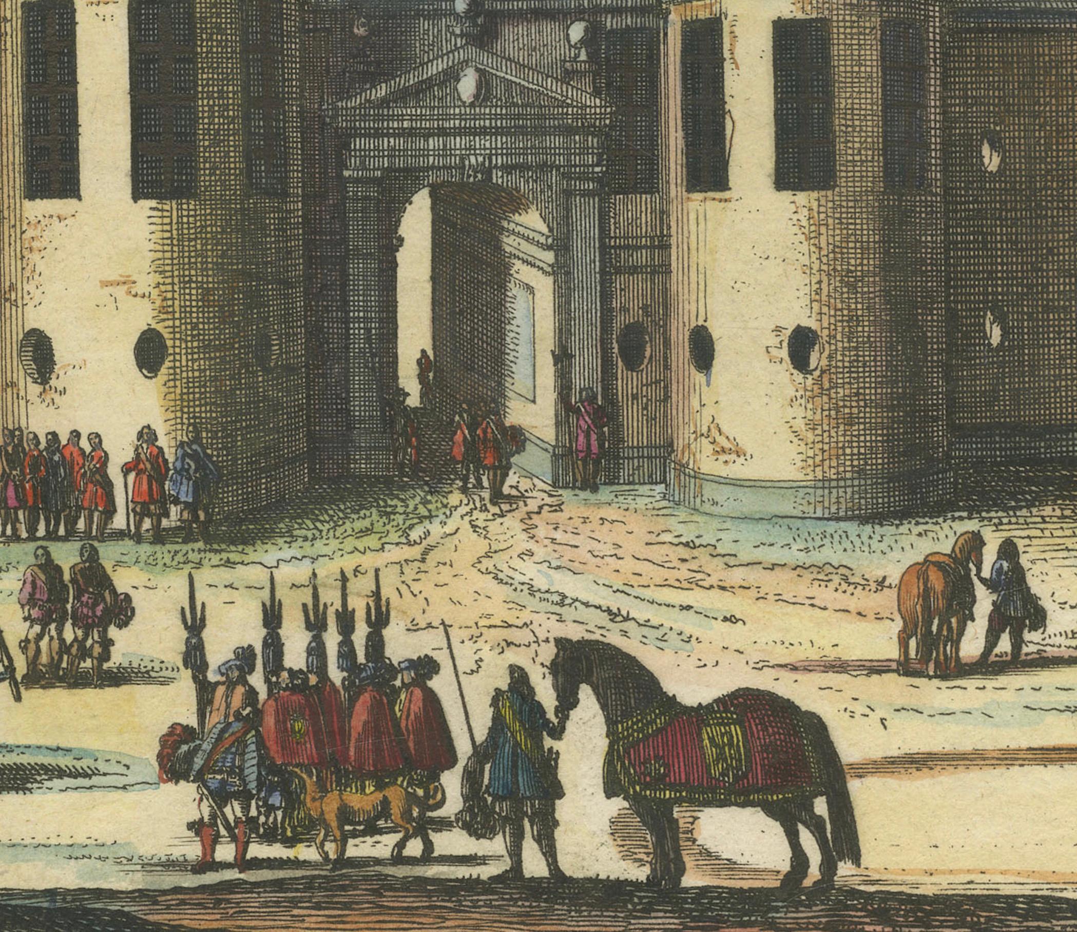 Barocke Majestät: Eine lebendige Versammlung im Schloss Svartsjö in Schweden, 1693 im Zustand „Gut“ im Angebot in Langweer, NL
