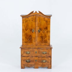 Baroque Miniature Cabinet, Saxony Mid-18th Century