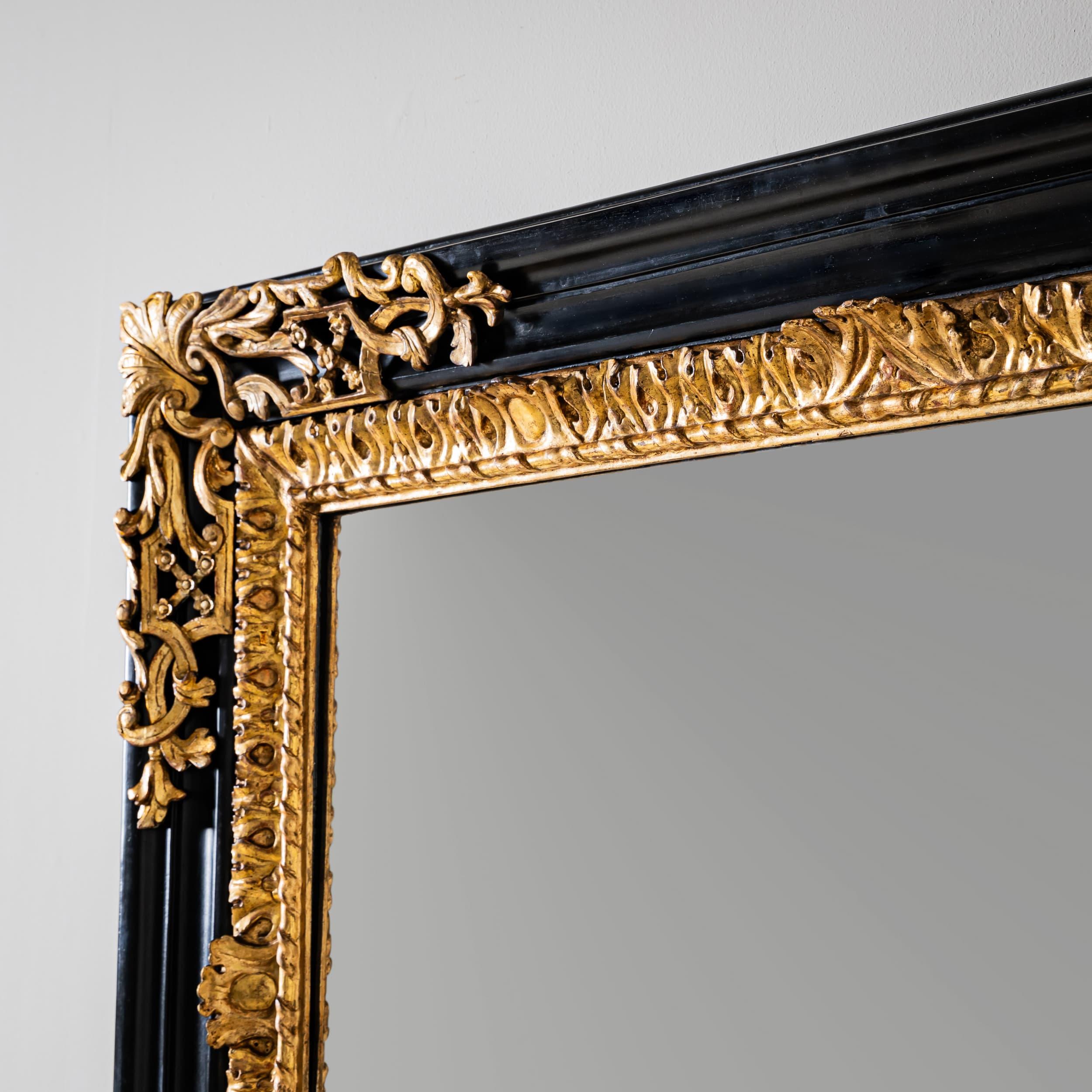 Italian Baroque Mirror, 1st Half 18th Century For Sale