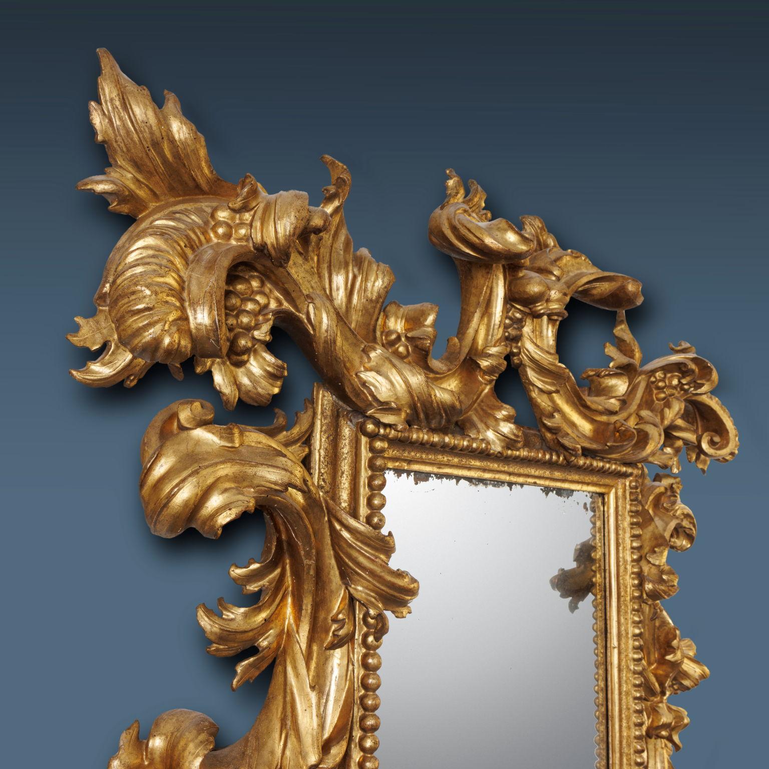 Italian Baroque Mirror, Bologna Early 18th Century For Sale