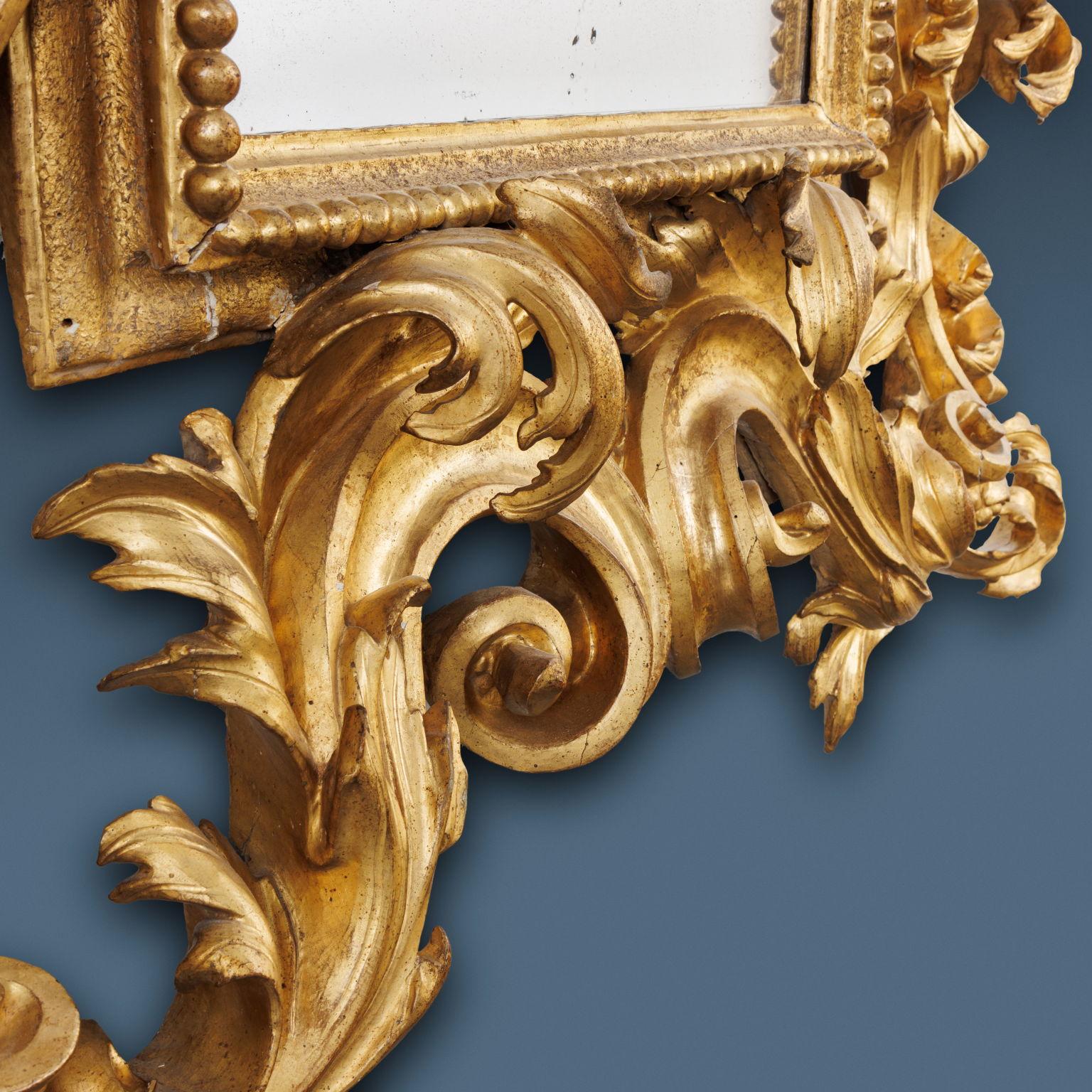 Miroir baroque de Bologne, début du XVIIIe siècle Bon état - En vente à Milano, IT