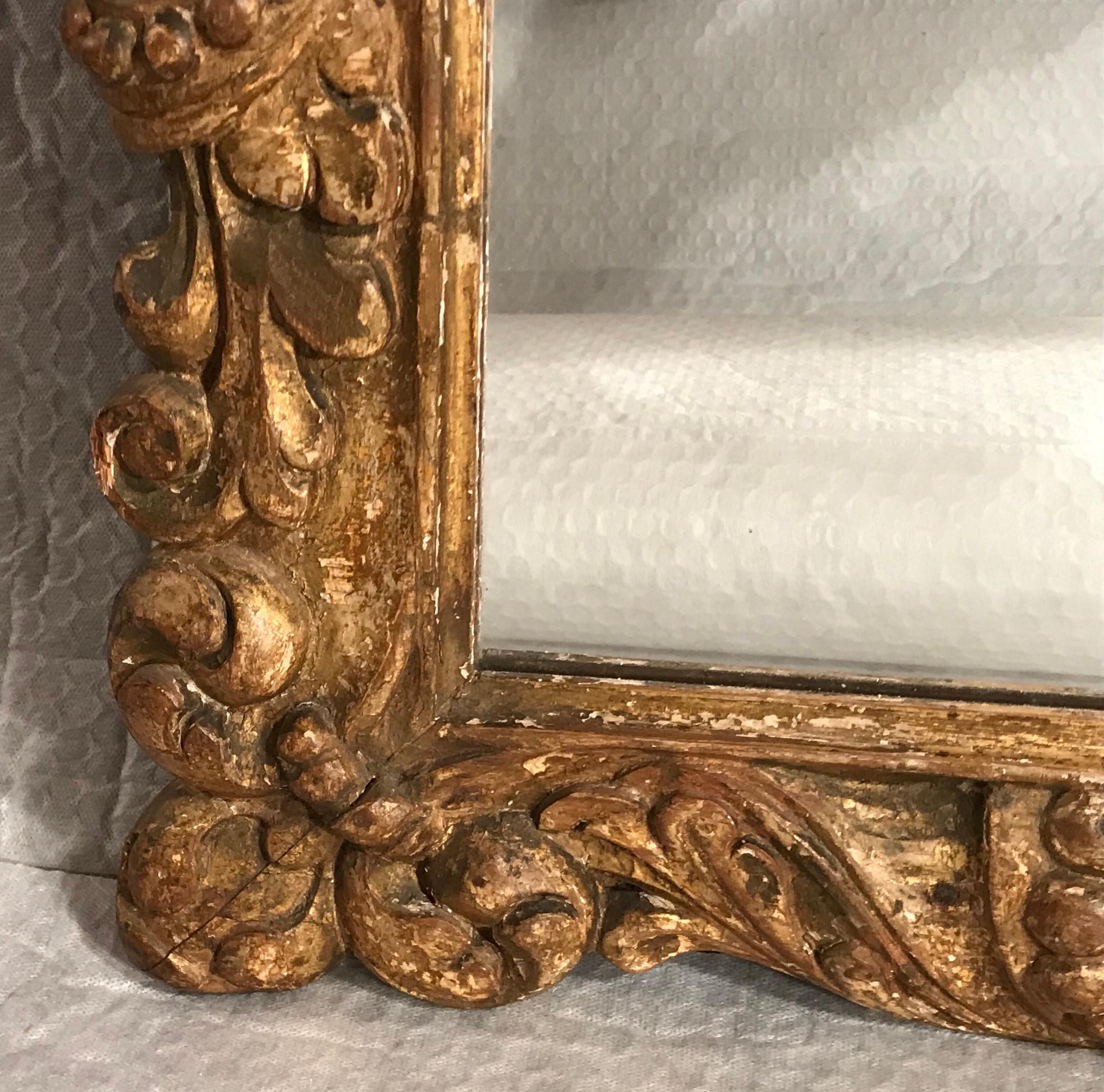 Early 18th Century Baroque Mirror, France, 18th Century For Sale