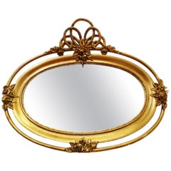 Baroque Mirror Oval Gilded