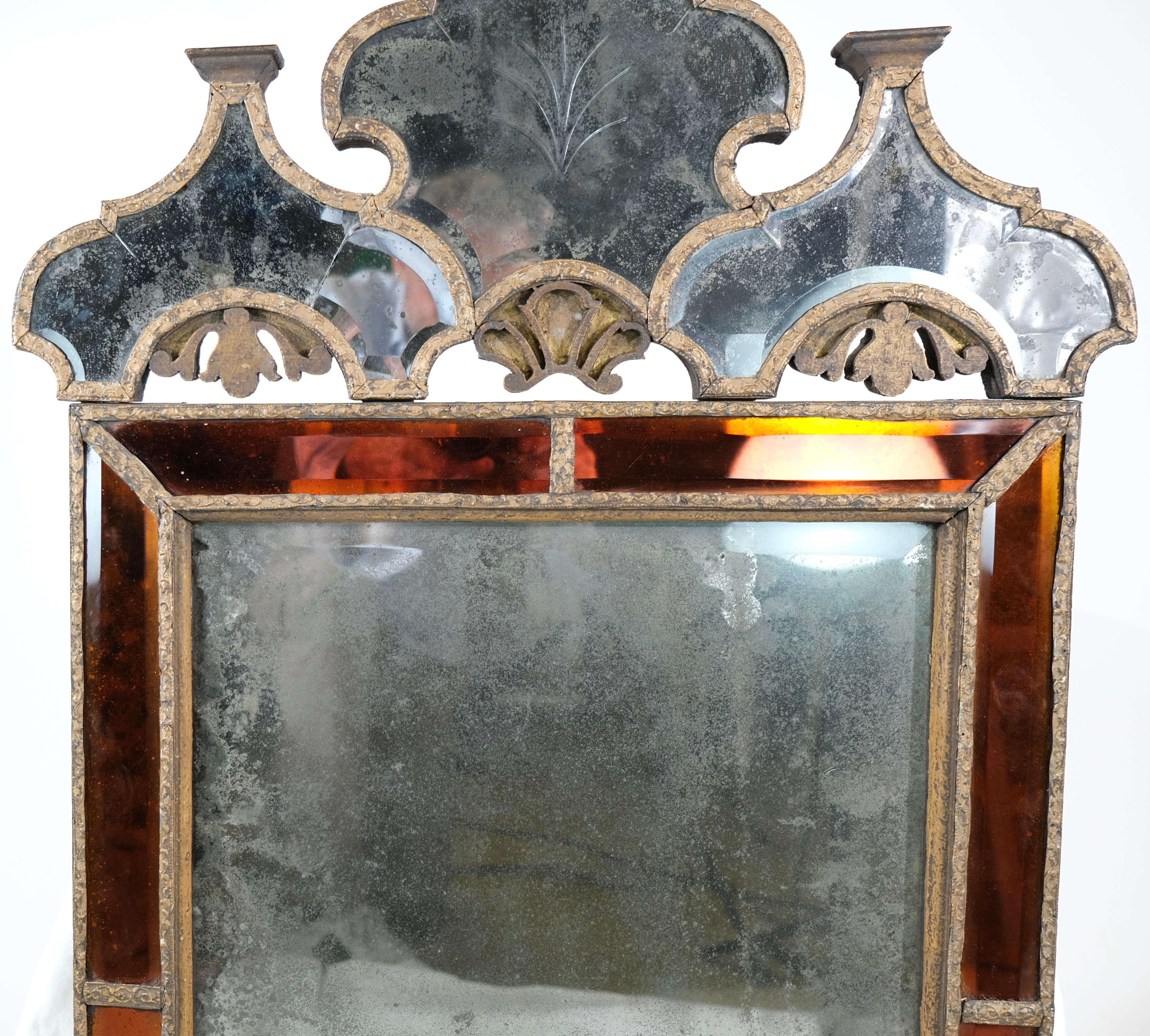 Baroque-Mirror, Precht Late 17th C In Good Condition In Stockholm, SE