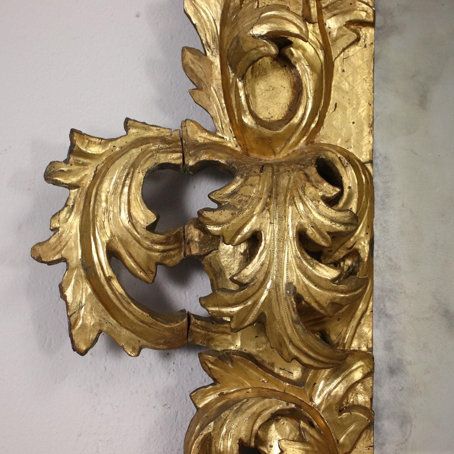 Baroque Mirror Wood Italy XVII-XVIII Century For Sale 1