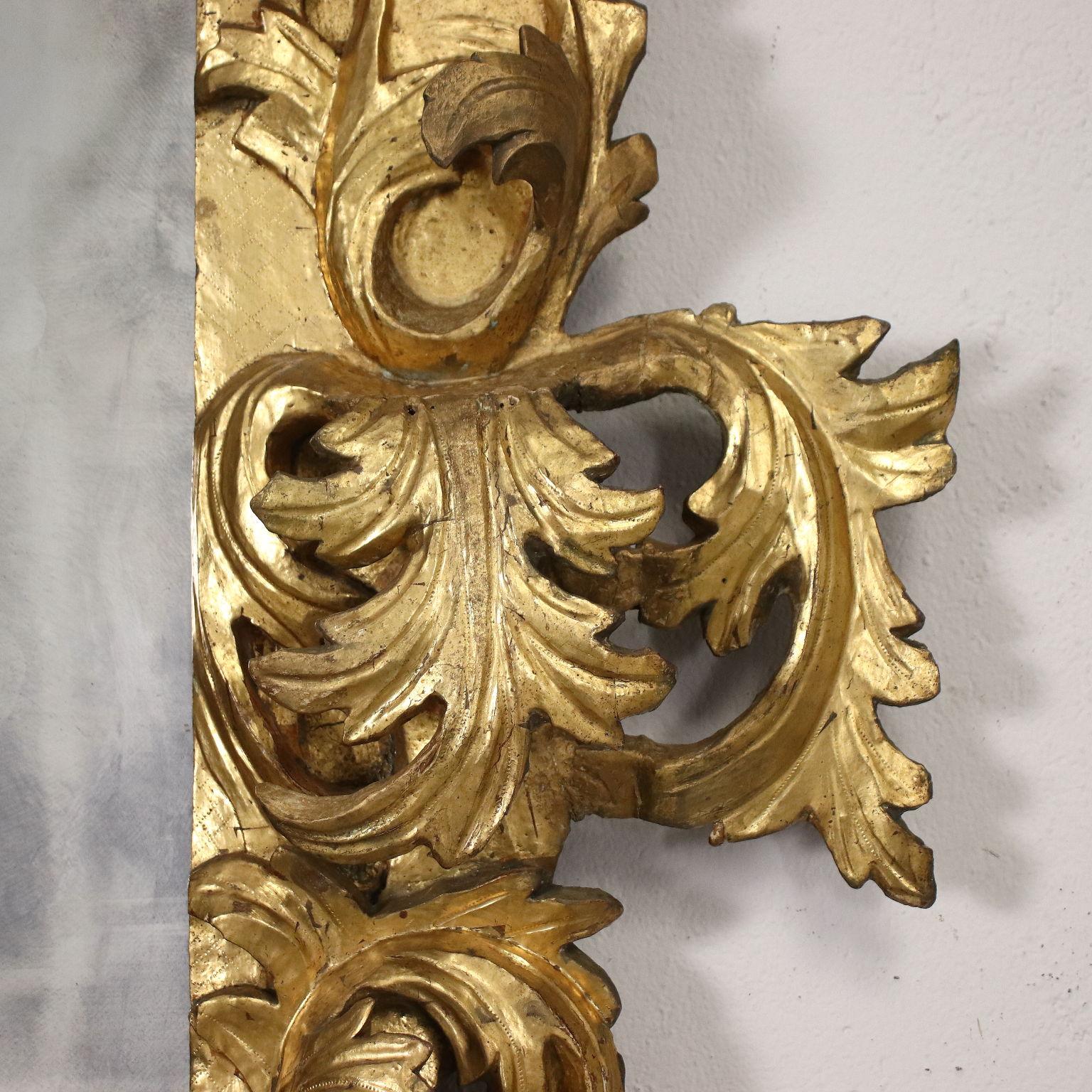 Baroque Mirror Wood Italy XVII-XVIII Century For Sale 2