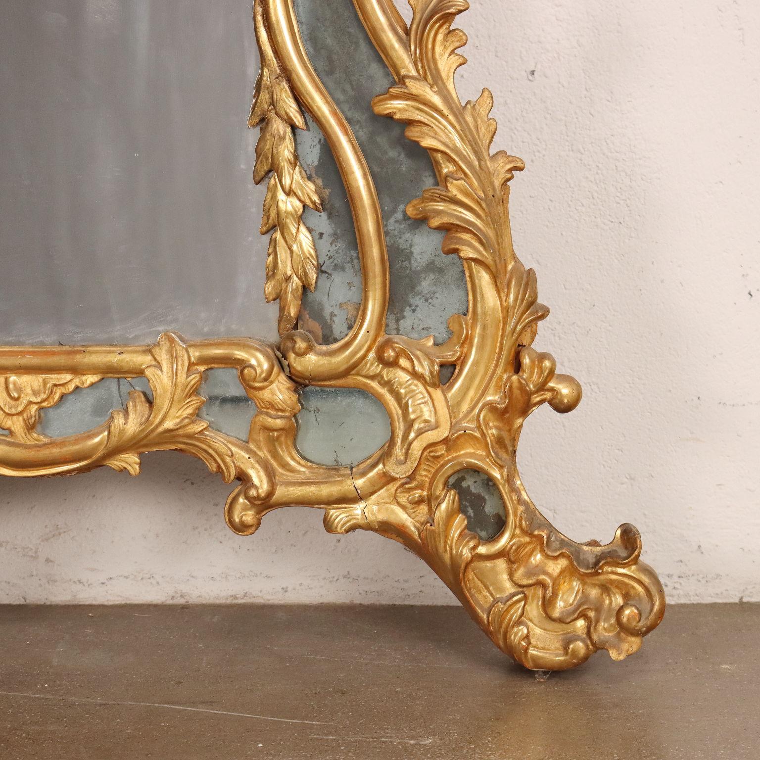 Baroque Mirror Wood Italy XVIII Century 5