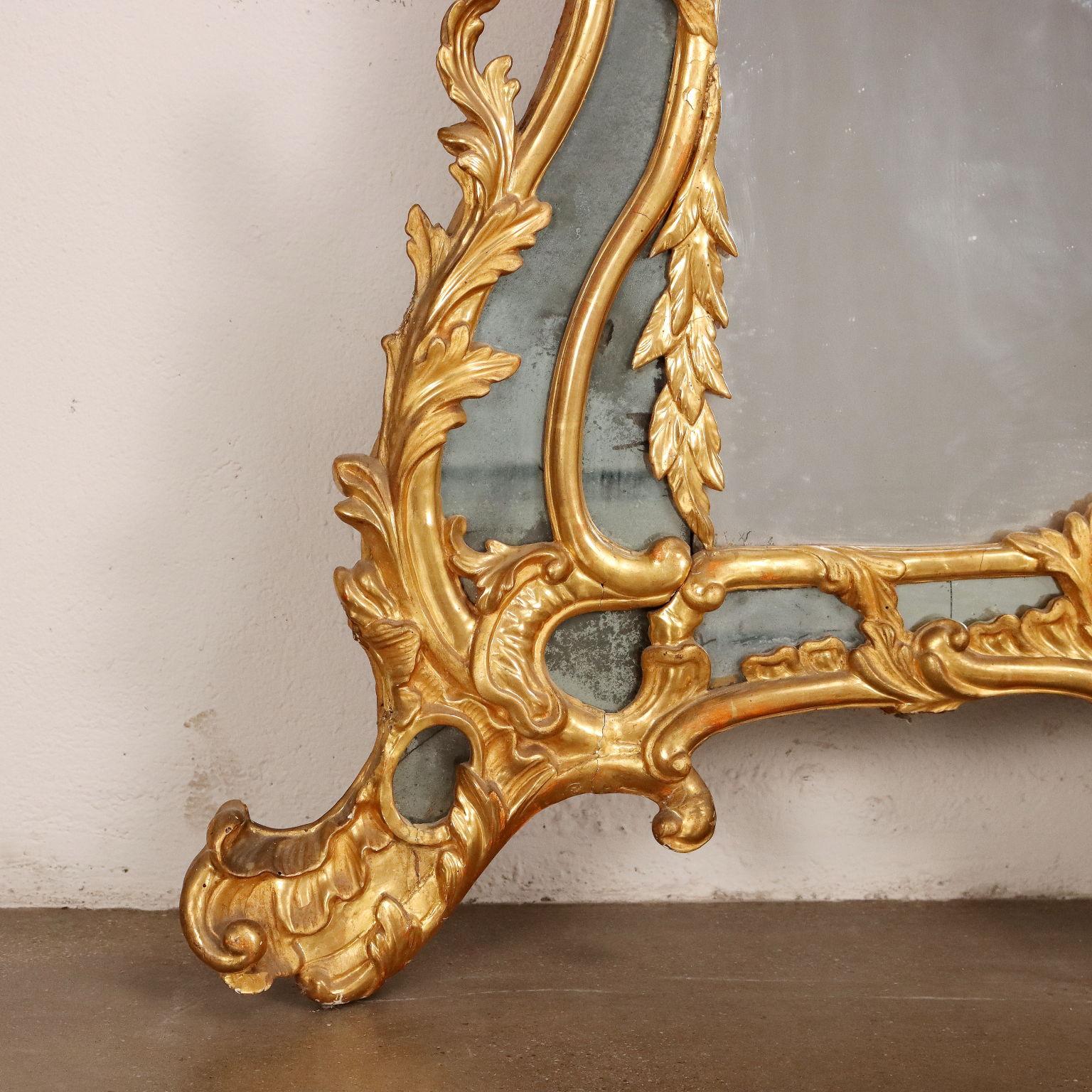 Baroque Mirror Wood Italy XVIII Century 3