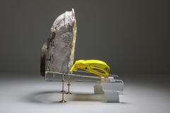 Baroque Mixed-Media Chair "Plexi Shell Throne" by Belgian Artist Lionel Jadot