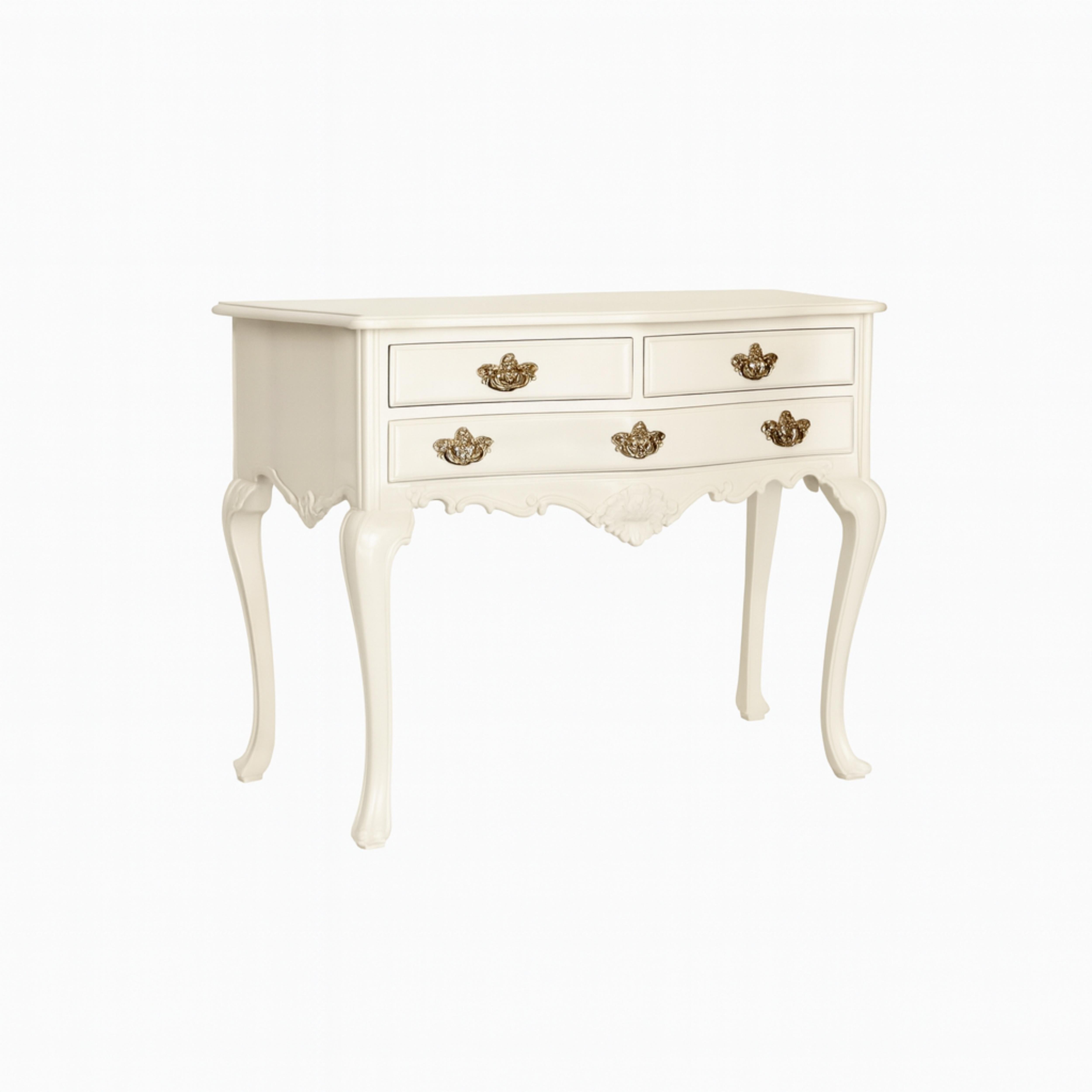 Baroque Off White Lacquer Commode, 19th Century For Sale 3