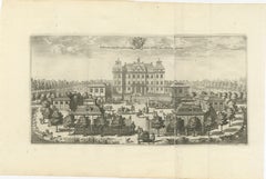 Baroque Opulence: The Eastern View of SIQVO Palace in Swidde's 1696 Engraving