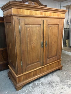 Baroque Ornamental Cabinet in Oak Wood from Germany