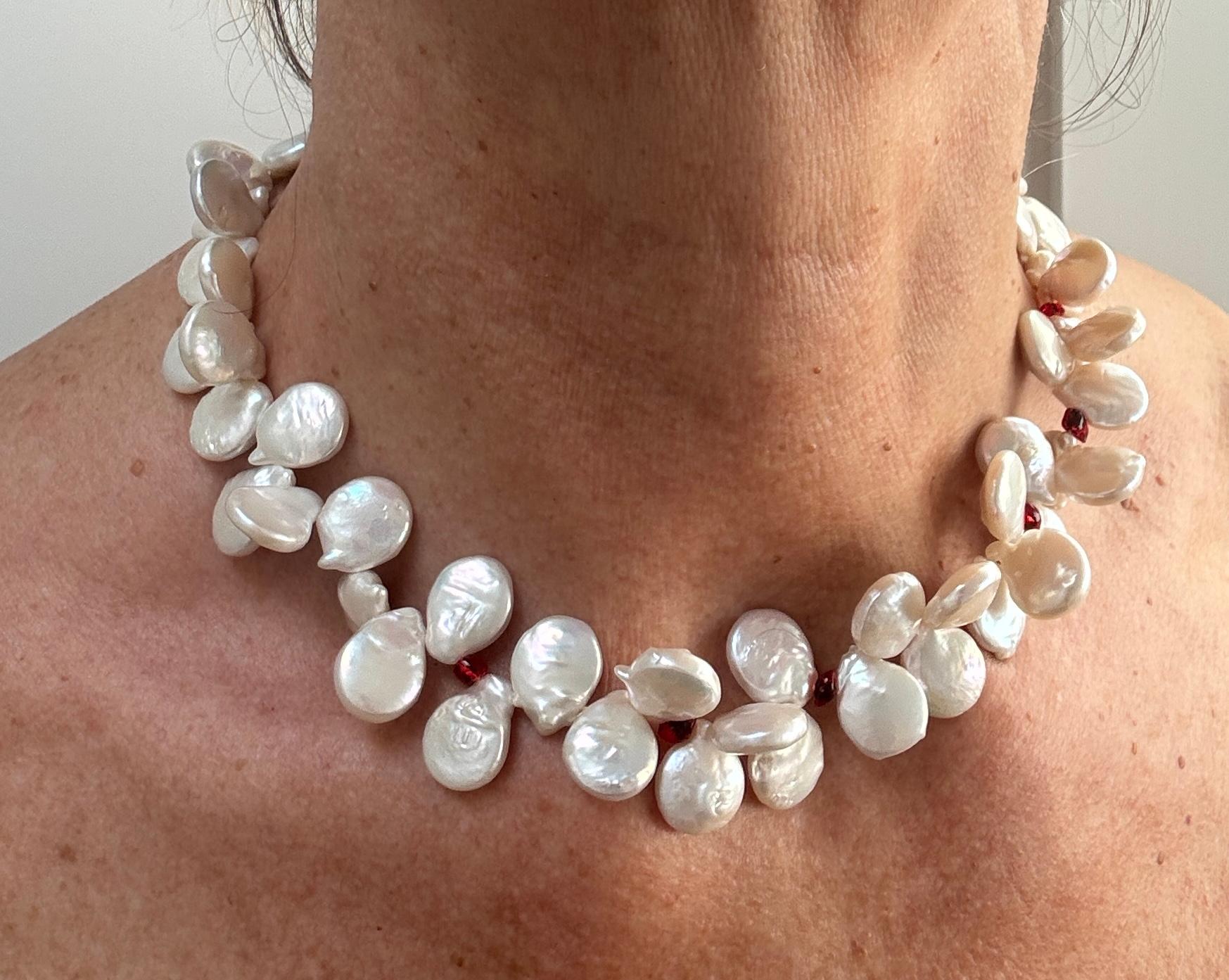 Women's Baroque Oyster Freshwater Pearl Necklace For Sale