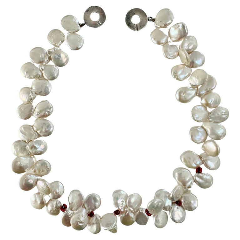 Baroque Oyster Freshwater Pearl Necklace For Sale at 1stDibs