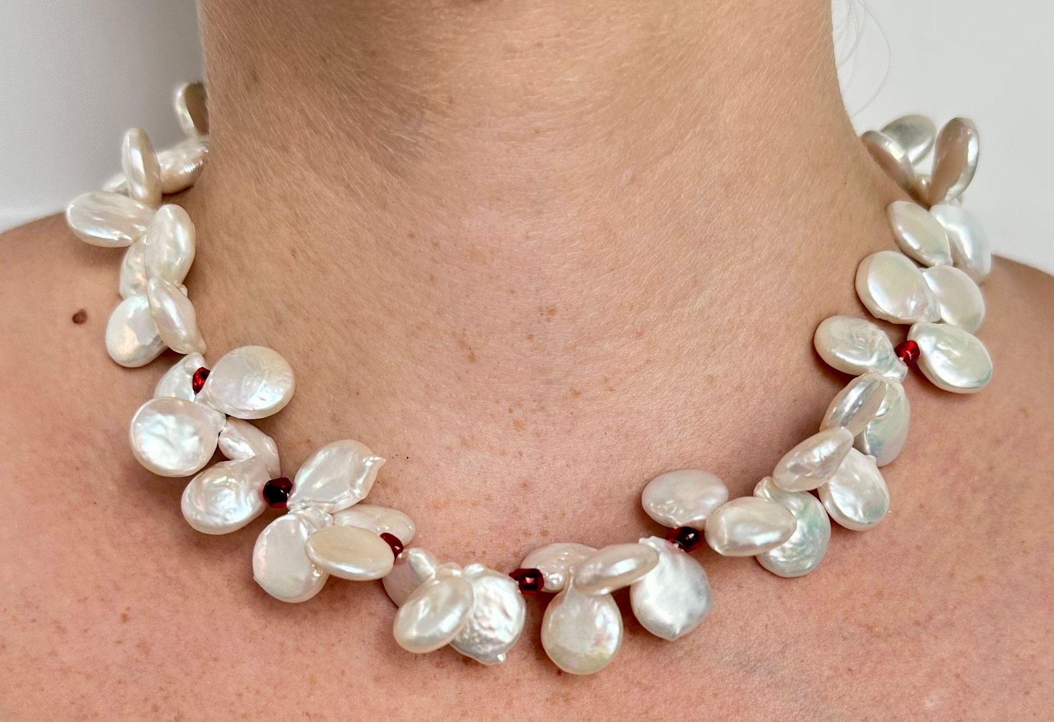 Baroque Oyster Freshwater Pearl Necklace For Sale 1