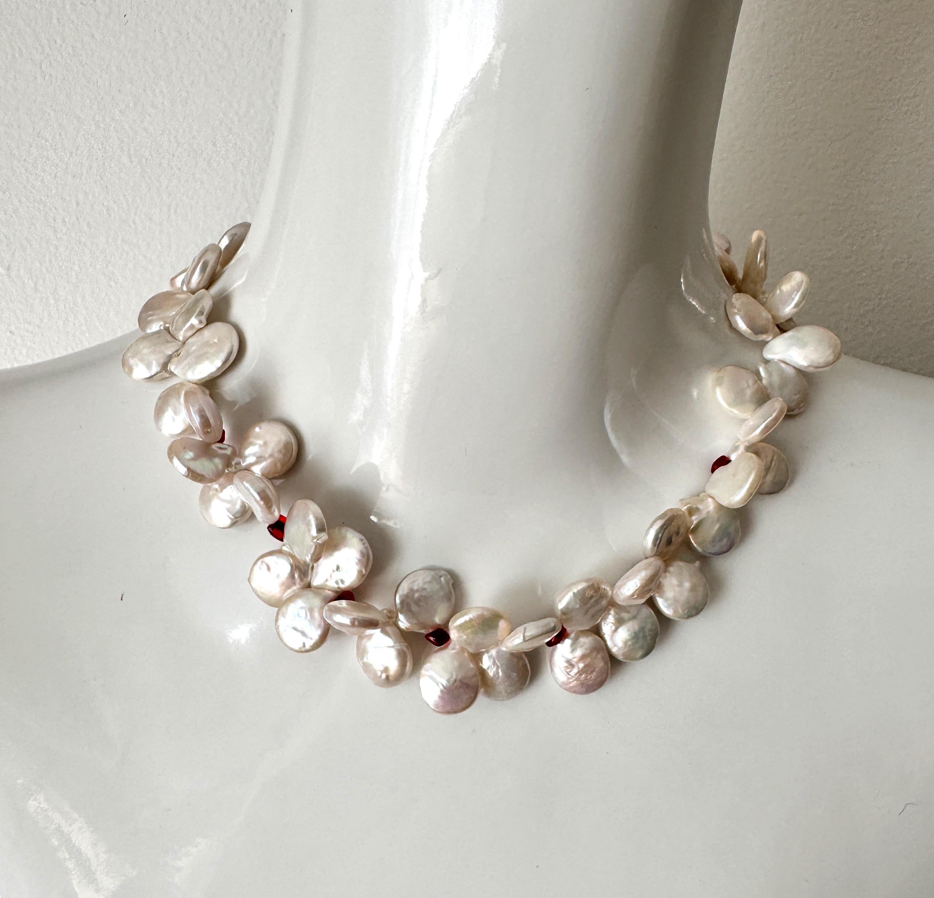 Baroque Oyster Freshwater Pearl Necklace For Sale 3