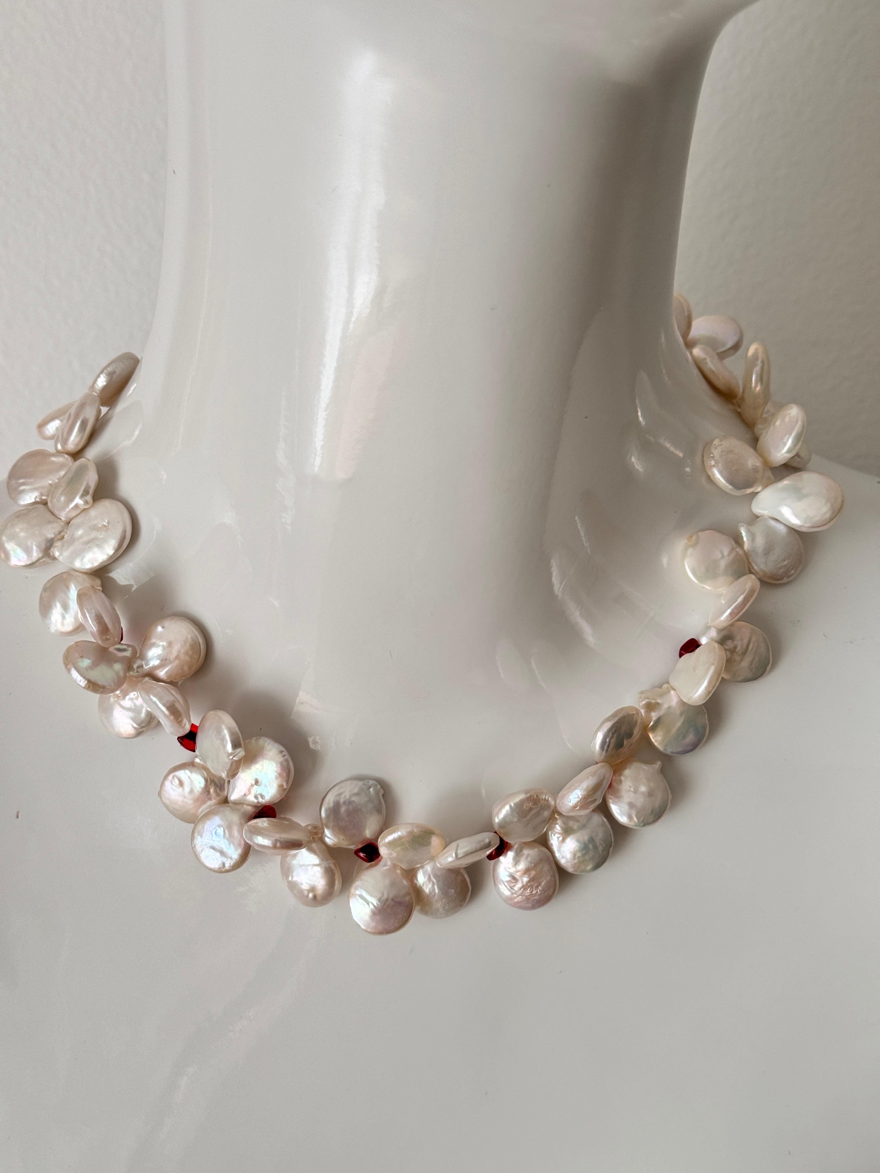 Baroque Oyster Freshwater Pearl Necklace For Sale 4