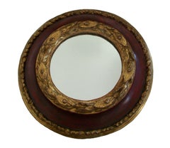 Baroque Painted & Giltwood Frame or Mirror, Hand Carved, Italy, 18th Century