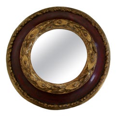 Baroque Painted & Giltwood Frame or Mirror, Hand Carved, Italy, 18th Century
