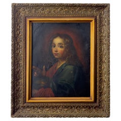 Barocke Christus Salvator Mundi Malerei, Religiöse Kunst, Öl auf Kupfer, 17.C.