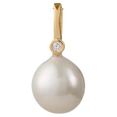 Amuleto Barroco de Perlas y Diamantes, Oro de 18 quilates