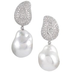 Baroque Pearl and Diamond “Day-to-Night” Earrings