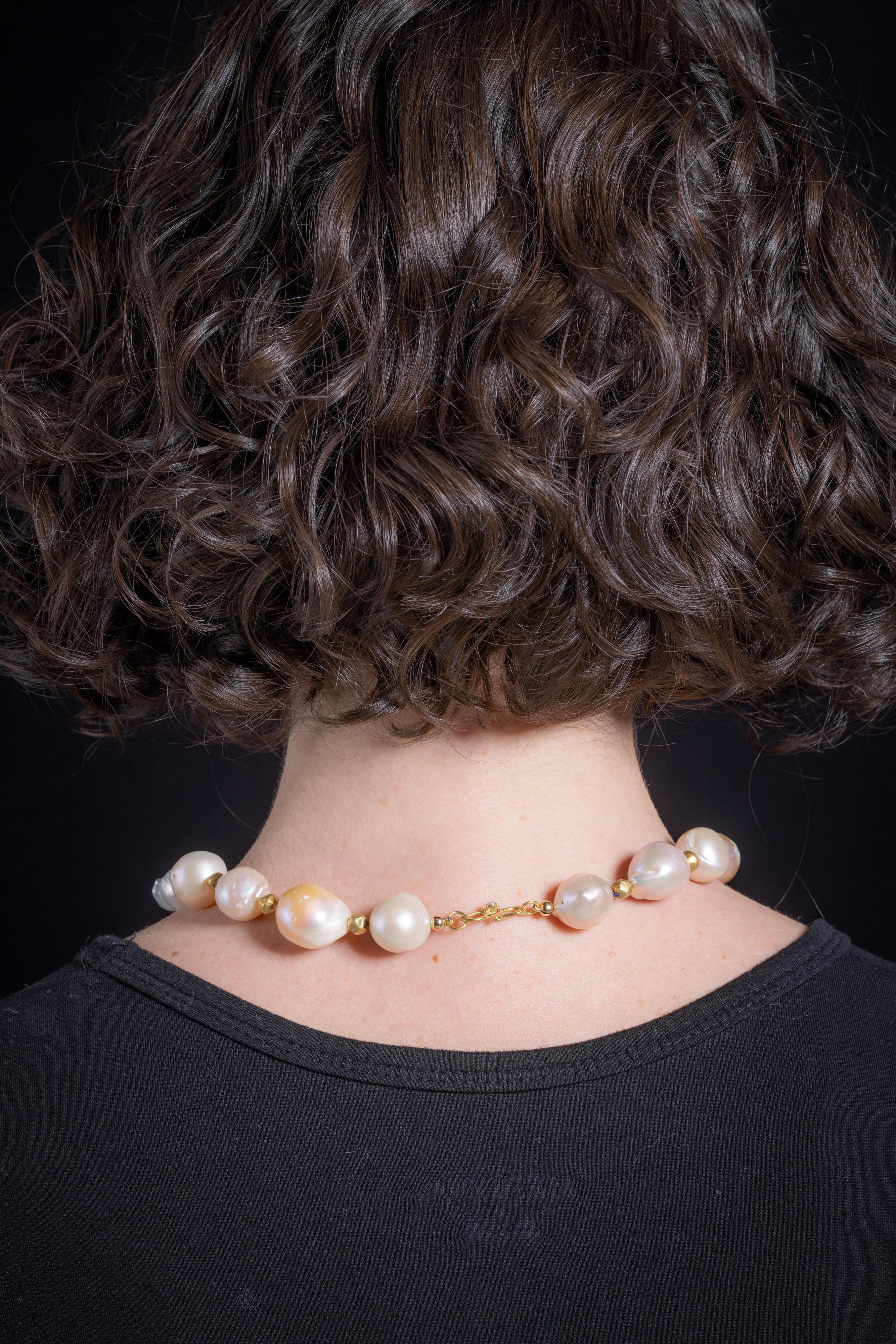 Barockperlen- und Tansanit-Halskette von Deborah Lockhart Phillips im Zustand „Hervorragend“ im Angebot in Nantucket, MA