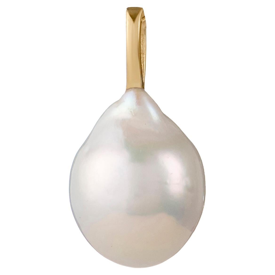 Baroque Pearl Charm, 18K Gold