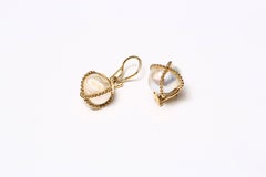 Baroque Pearl Clip-On Gold Earrings