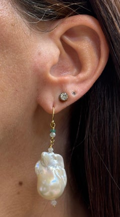 Baroque Pearl Dangle Earrings