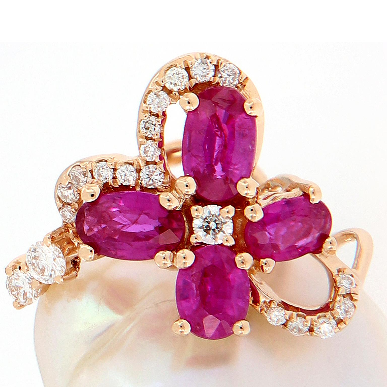 Baroque Pearl Diamond Ruby Earrings In New Condition In Troy, MI