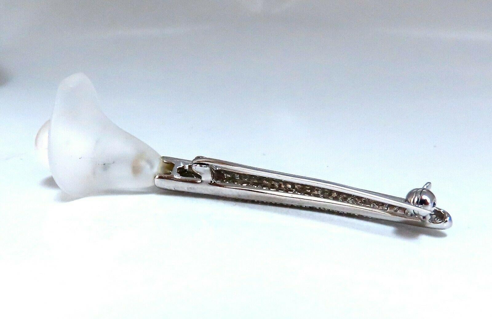 Barocke Perlen-Diamanten-Anstecknadel 18 Karat im Zustand „Hervorragend“ im Angebot in New York, NY