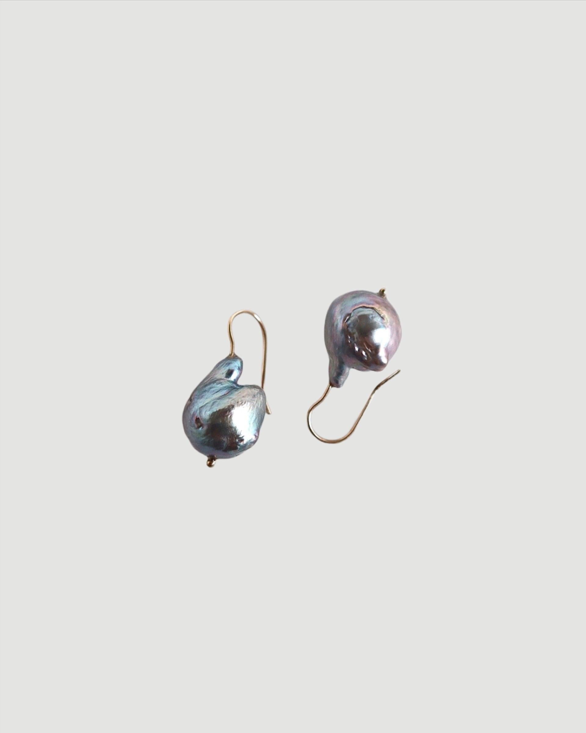 Modernist Baroque pearl earrings For Sale