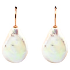 Barocke Perlen-Ohrringe aus 18 Karat 