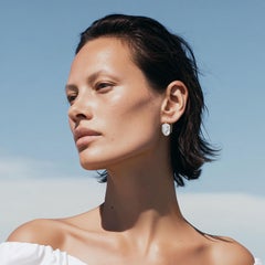 Boucles d'oreilles crochets en perles baroques, bijoux artisanaux