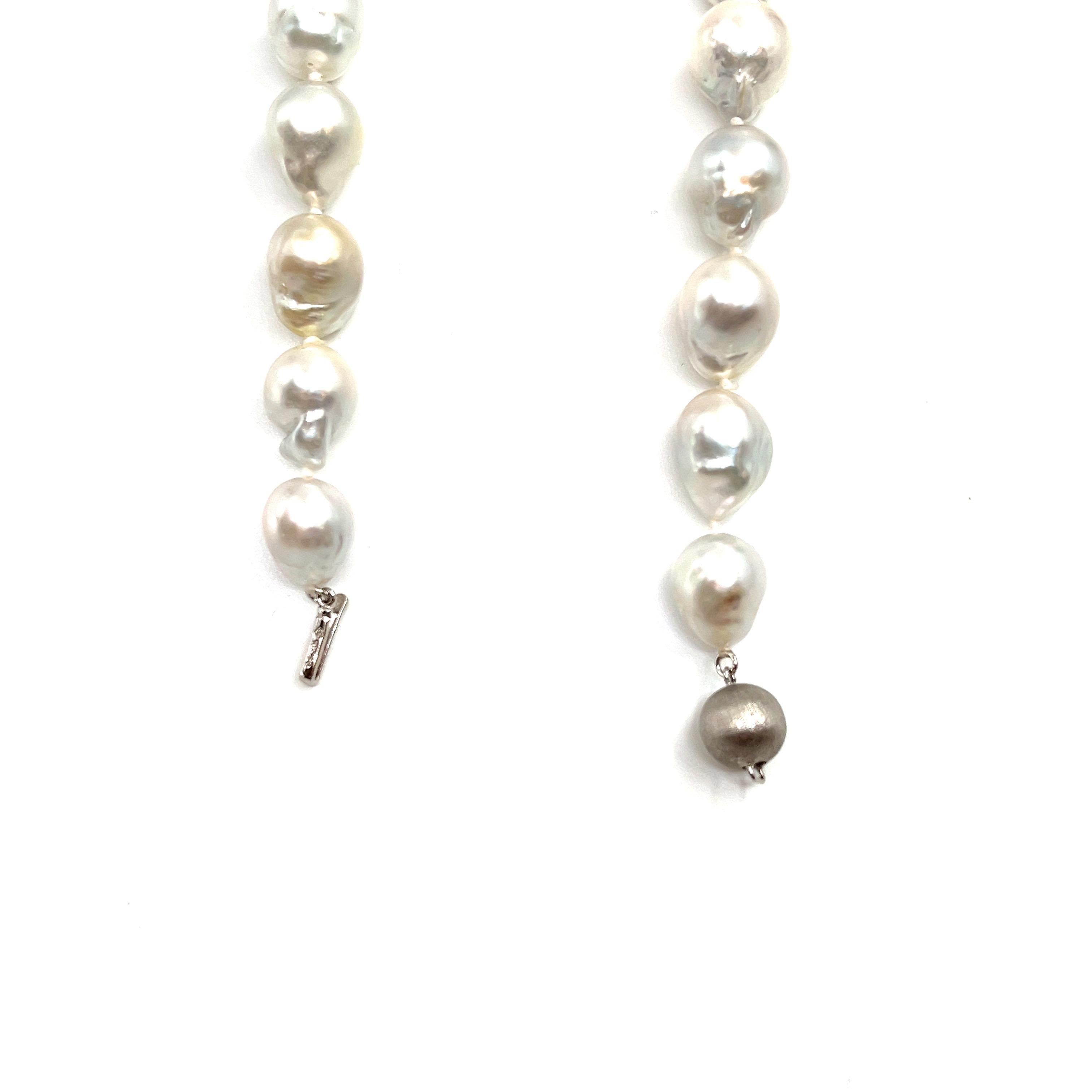 Bead Baroque Pearl Necklace For Sale