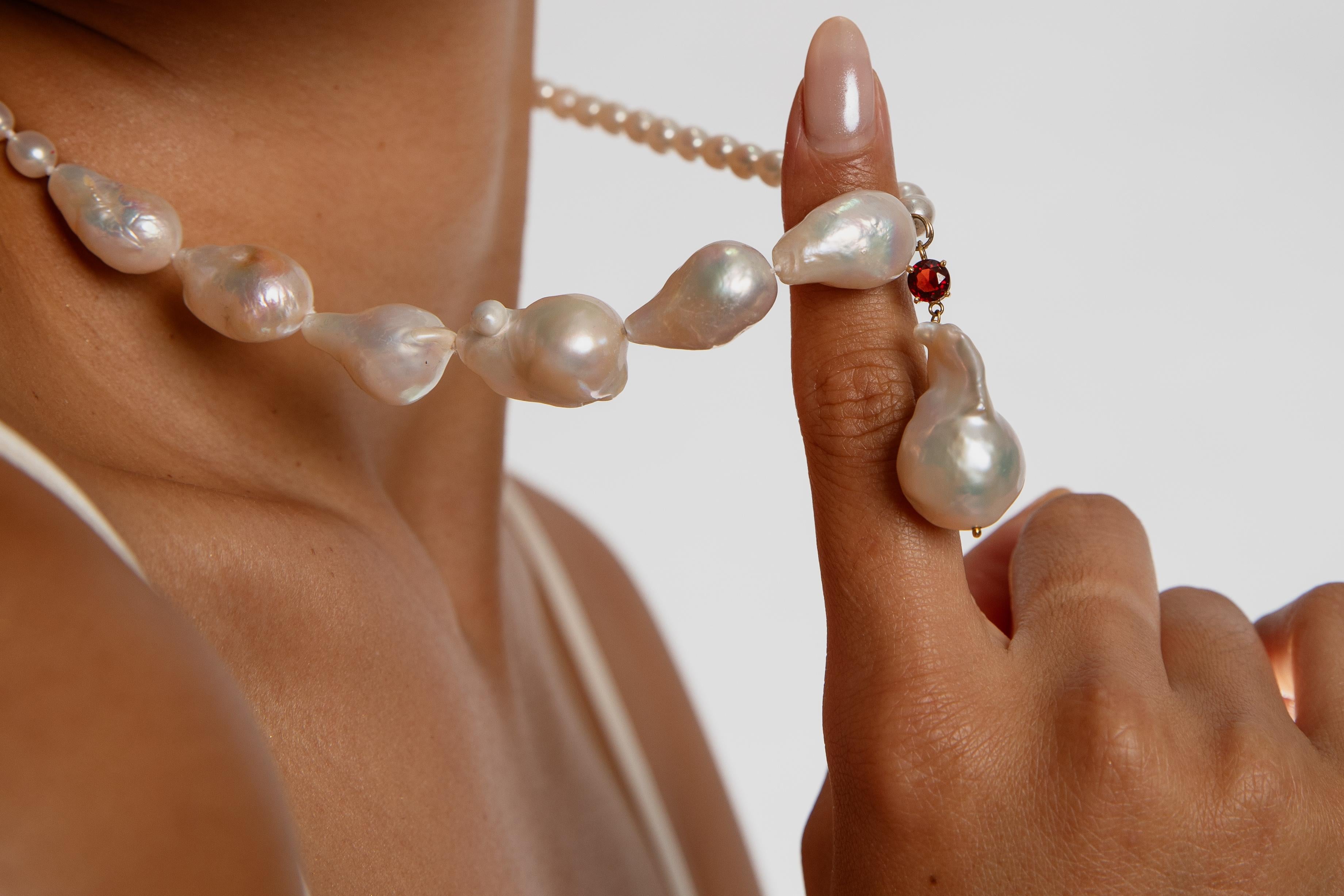 da uomo o donna Collana di perle barocca in vendita