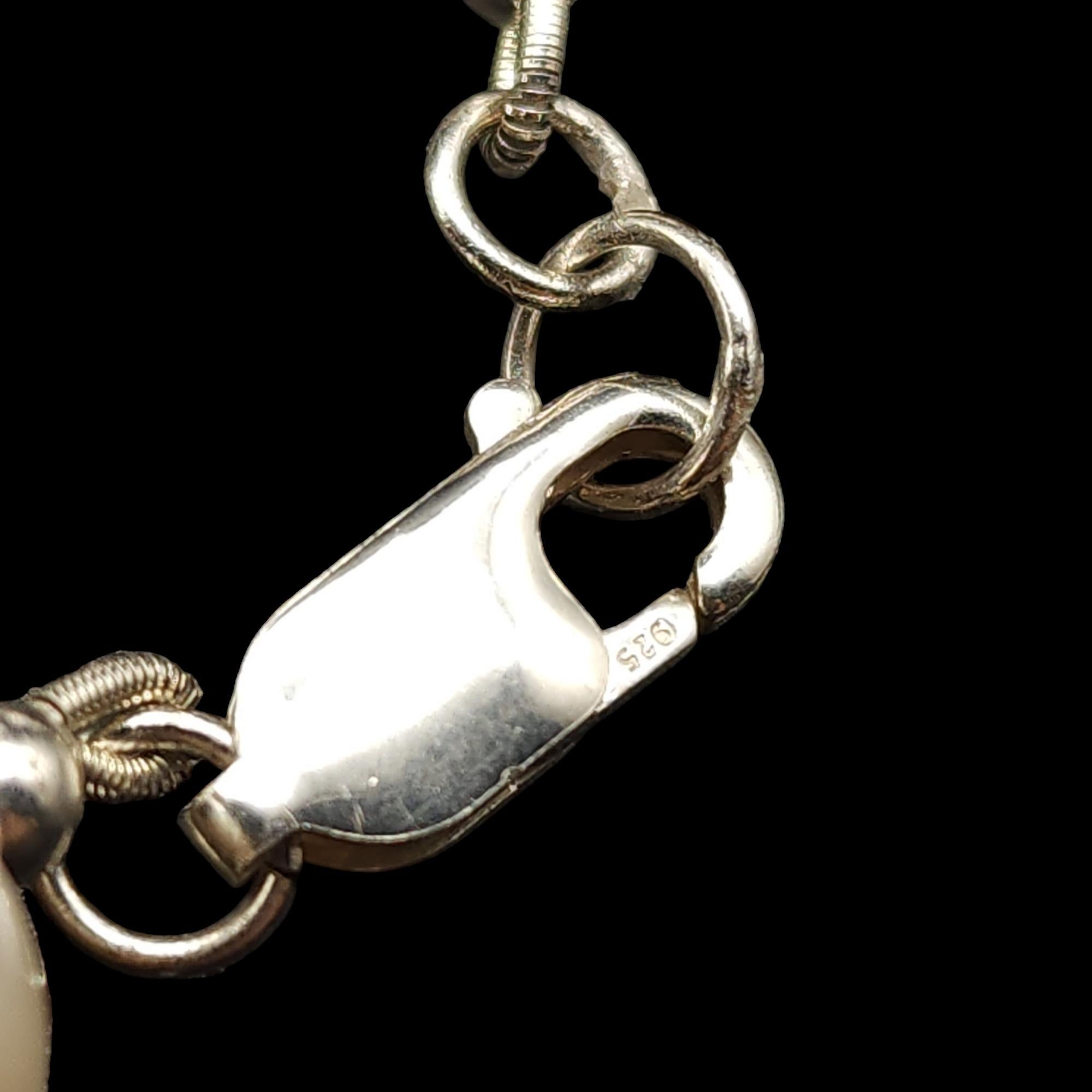 Grezzo Collana di perle barocche, chiusura in argento, vintage, colletto in vendita