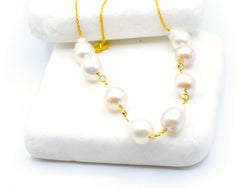 Baroque Pearl Peridot Necklace