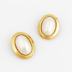 Baroque Pearl Statement Earrings by Ciner, 1980s