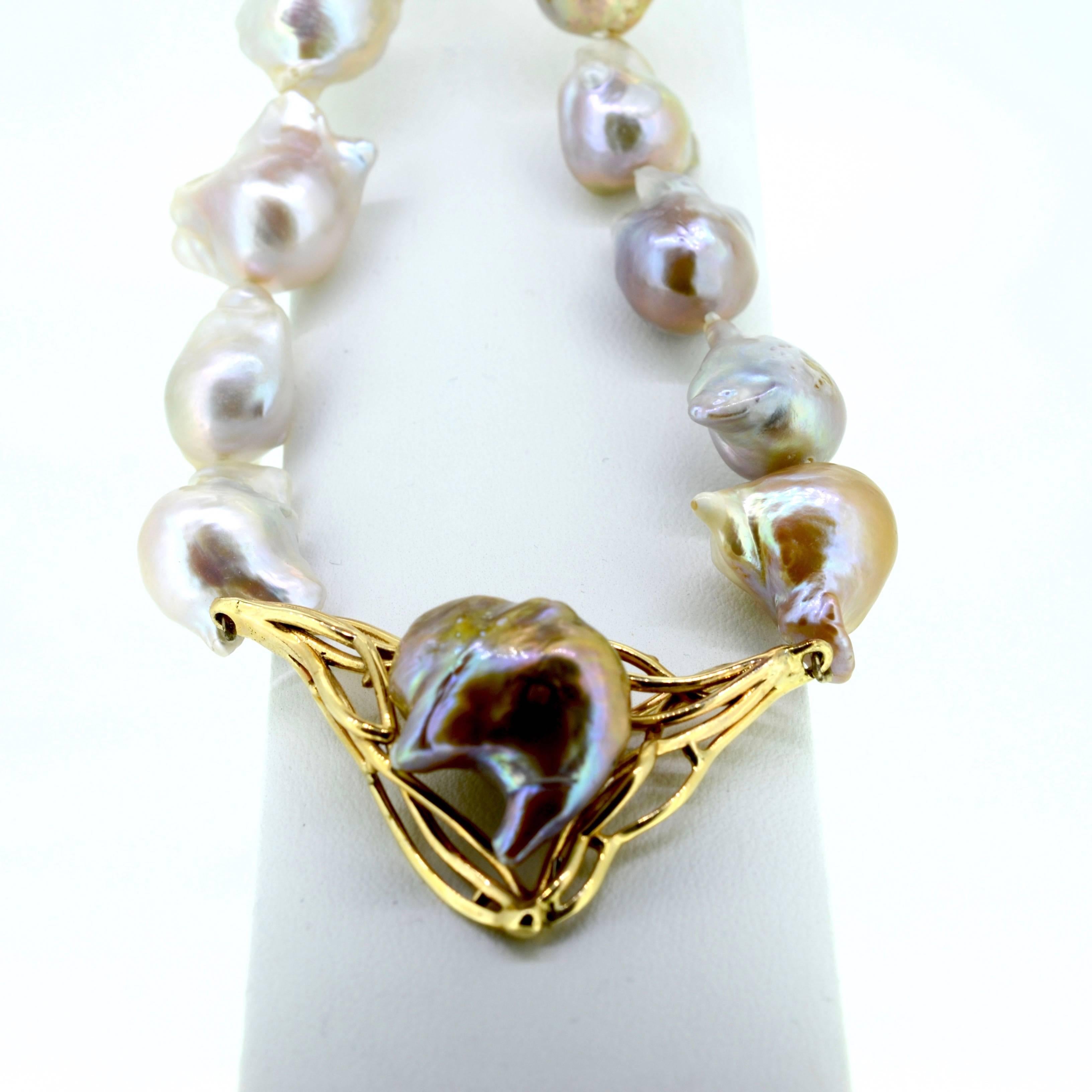 Baroque Pearl Strand For Sale 5