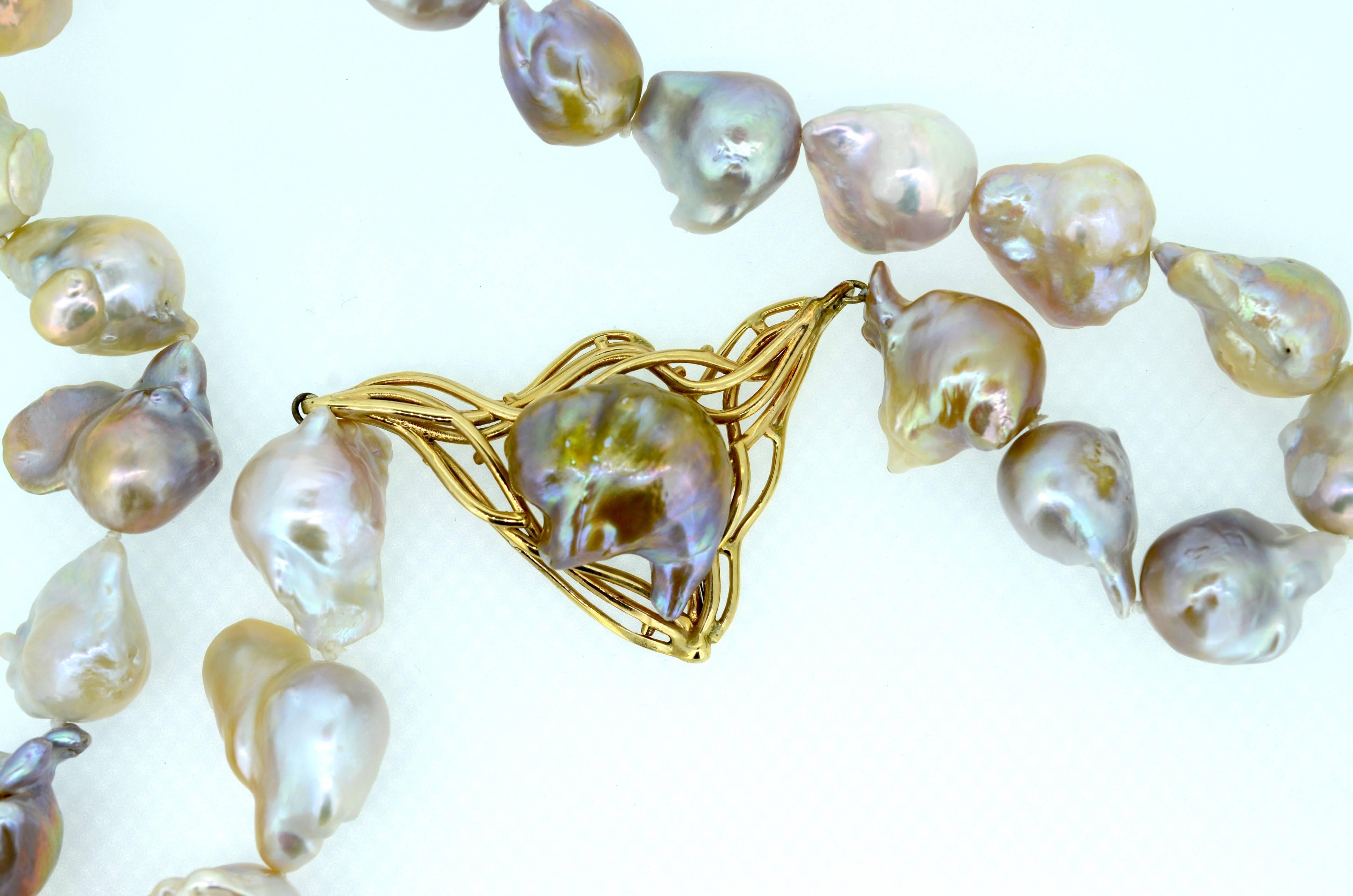 Baroque Pearl Strand For Sale 3