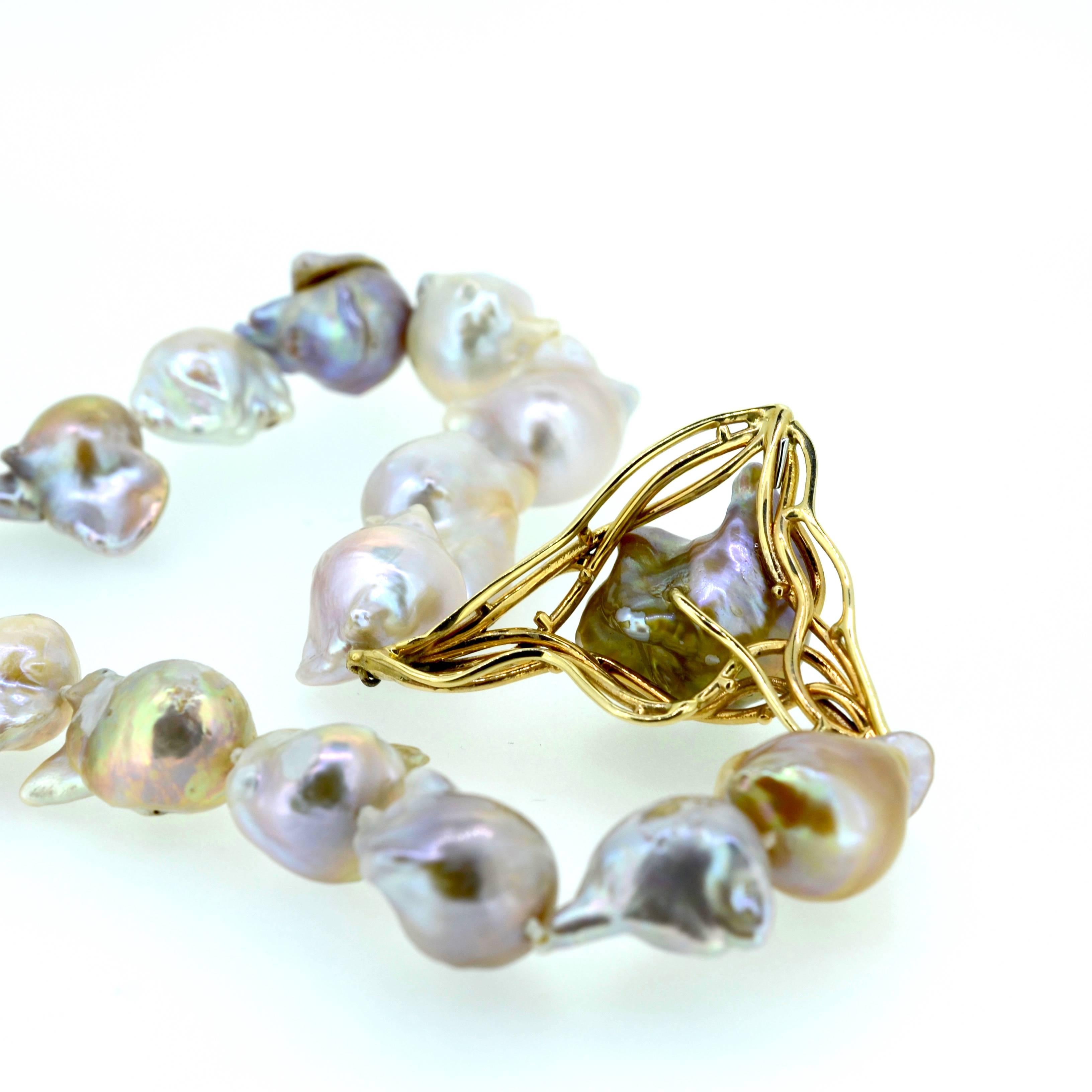 Baroque Pearl Strand For Sale 4