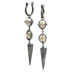 Baroque Pearls & Sterling Silver Earrings